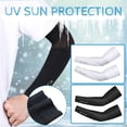 thumbnail image 6 of Anuirheih Arm Sleeves for Men Women, 1 Pair UV Sun Protection Long Sleeves Cover Sleeves to Cover Arm Sleeves Cooling(Black,XXL), 6 of 6