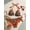 Orange, variant on Women's Vintage Leopard Print Frill Tie Neck Tassel Bikini Set - Red Trim Beach Swimwear