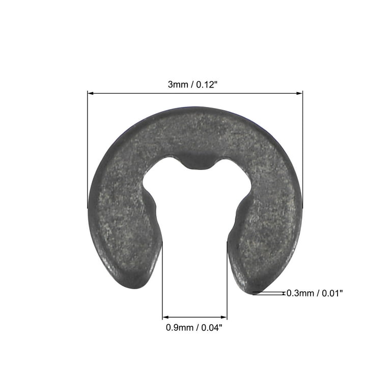 E-Clip Circlip -3mm External Retaining Shaft Snap Ring