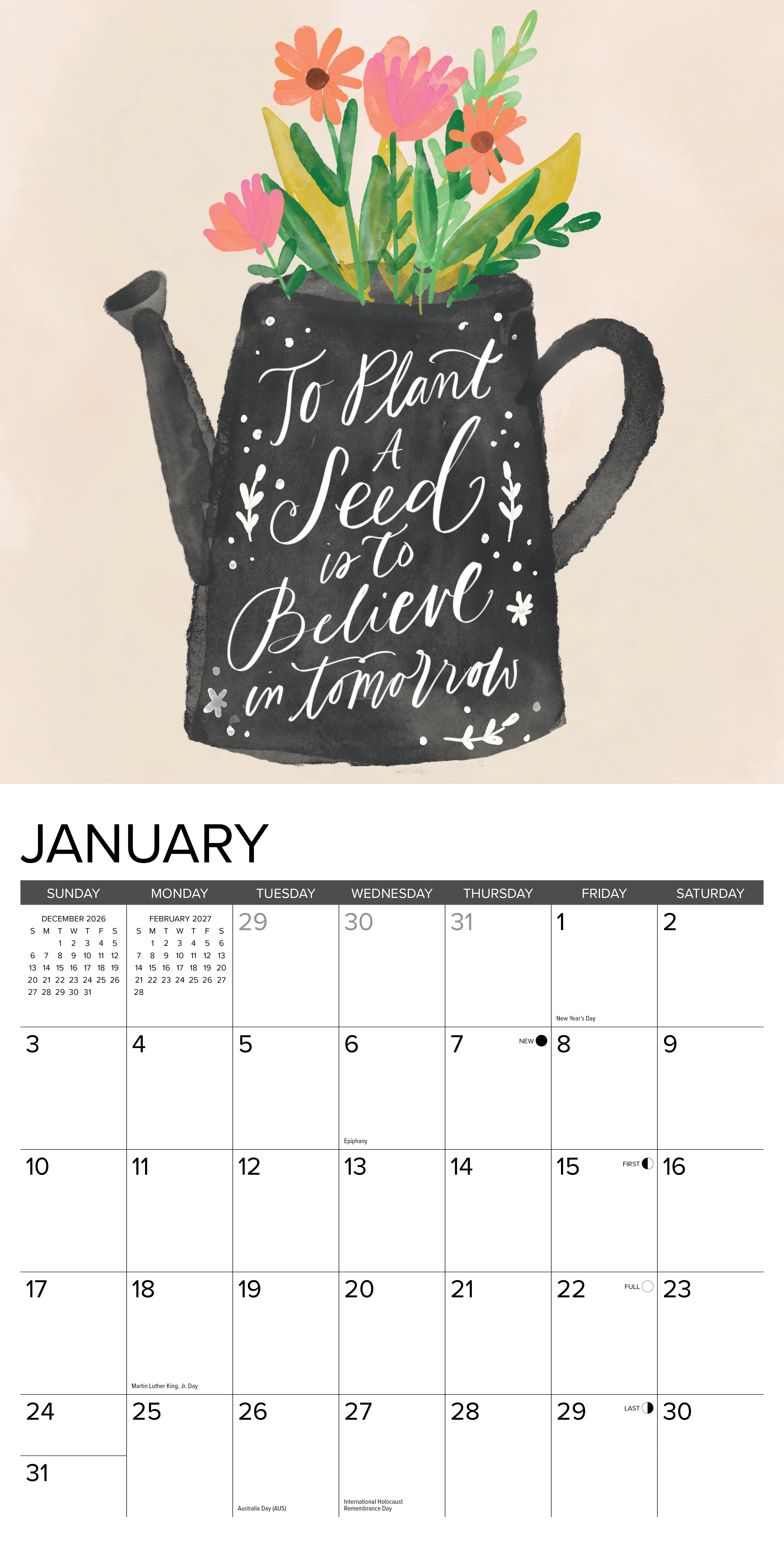 Willow Creek Press, Be Kind Every Day 2027 Wall Calendar