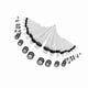 thumbnail image 3 of Kit de 36 dilatadores de orejas de acrílico de moda con forma de cono y anillo de estiramiento, con luminiscencia transparente, 3 of 14