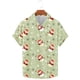 thumbnail image 5 of Camisas de Manga Larga para Hombres, Botón de Impresión Blusa de Cuello, Camisa de Poliéster de Moda Casual, 5 of 5