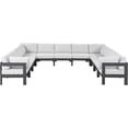 thumbnail image 1 of Meridian Furniture Nizuc Sectionnel Modulaire de Patio Extérieur Blanc, 1 of 7