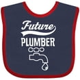 thumbnail image 3 of Inktastic Future Plumber Childs Plumbing Boys or Girls Baby Bib, 3 of 4