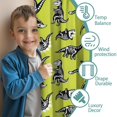 thumbnail image 3 of Blackout Kids Curtains,Green Dinosaurs Skeletons Pattern Childrens Insulated Curtains Set Of 2,Bedroom Essentials,Toddler Room Decor 52"x84", 3 of 5