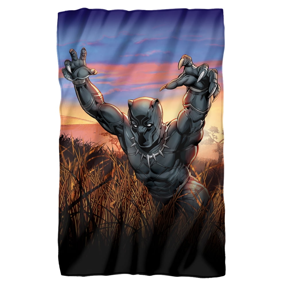 Marvel Black Panther Highly Rendered Fleece Blanket 36" x 58"