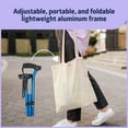 thumbnail image 6 of Medline TriGlide Folding Cane, Walking Cane, 32-In to 37-In Adjustable Height, 350 lb. Weight Capacity, Blue, 6 of 7