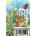 thumbnail image 2 of Gardener's Patch Spring Garden Flag Floral Cardinal Flowers 12" x 18", 2 of 2