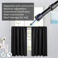 thumbnail image 3 of Barra para cortina AIJIEGUANG ajustable negra de 71 a 109 cm, 3 of 8
