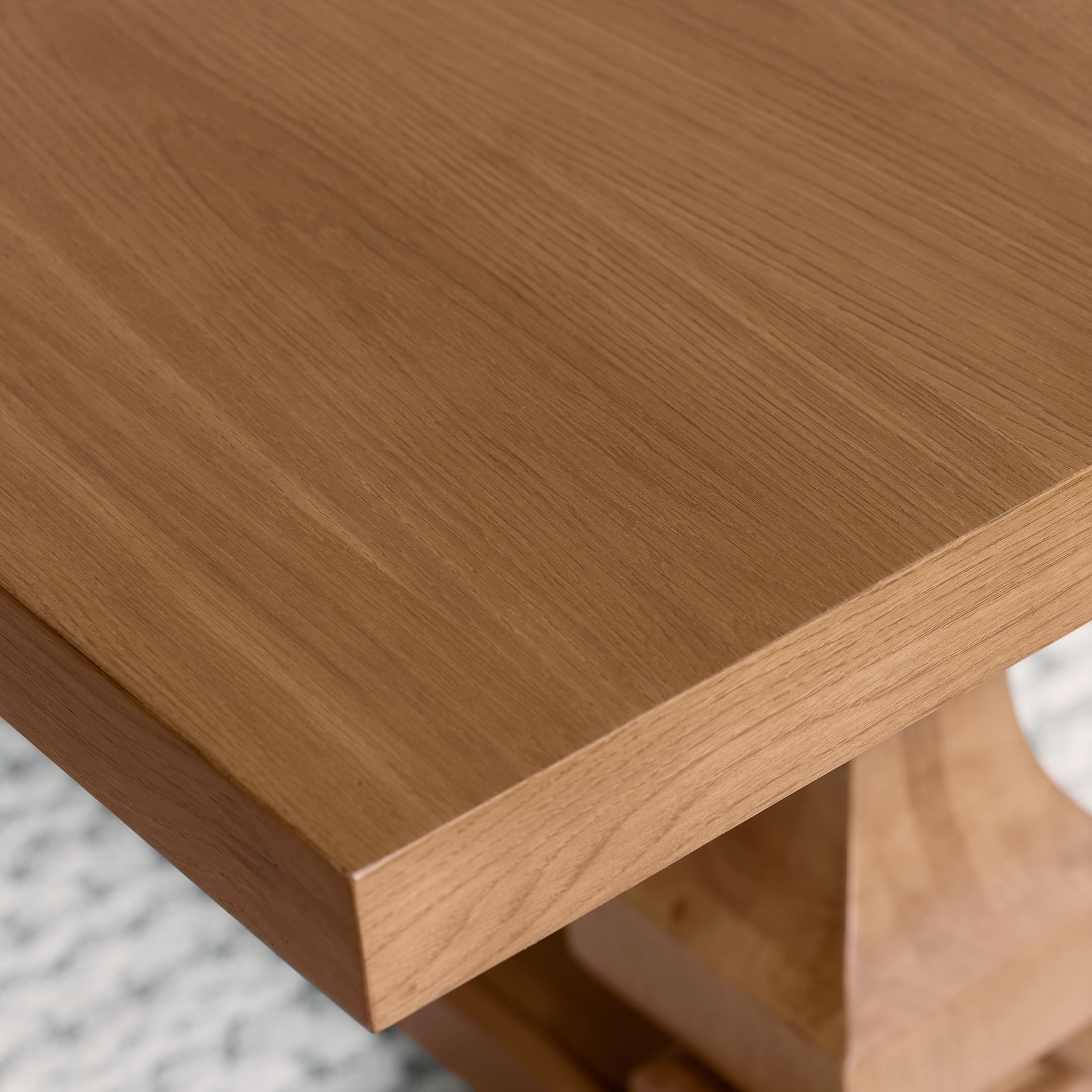 My Texas House Grove Trestle Dining Table, Warm Brown