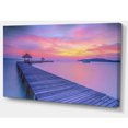 thumbnail image 2 of Purple Tinged Wood Bridge and Beach, 2 of 3