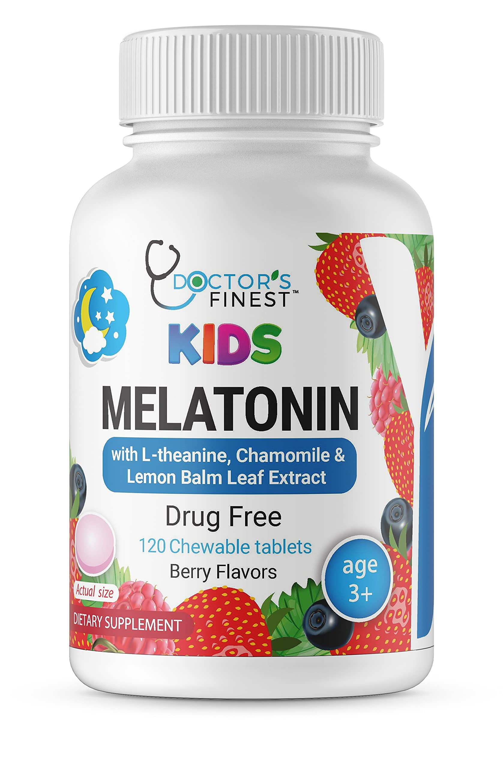 Doctor's Finest Melatonin for Kids, 1 mg, 120 Count