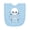AE-Light Blue, variant on Inktastic Happy Halloween Spooky Skeleton and Stars Newborn Bib