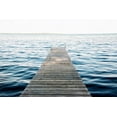 thumbnail image 2 of Navas, Emily 24x17 White Modern Wood Framed Museum Art Print Titled - Lake Dock, 2 of 4