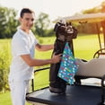 thumbnail image 6 of Pofeuu Color Dachshund Dog Print Premium Golf Towel with Carabiner Clip Absorbent Microfiber Waffle Pattern Golf Towel for Golf Bag Trolly Belt Loop, 6 of 8