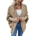 thumbnail image 4 of Cardigan Épais à Manches Courtes en Tricot pour Femmes, 4 of 6