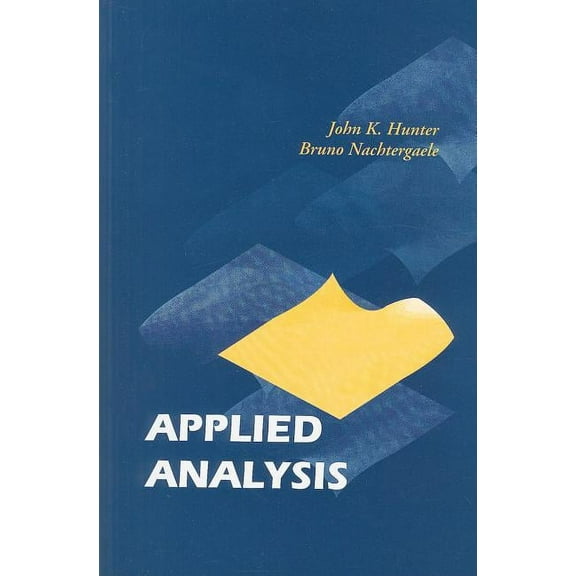 Applied Analysis, (Paperback)