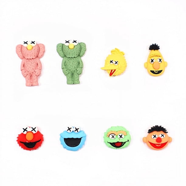 DIY joyería bonita de dibujos animados 3D resina Animal dijes para uñas Bluk Barrio Sésamo accesorios de decoración de uñas para salón de uñas