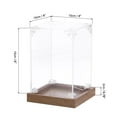 thumbnail image 2 of Caja de exhibición acrílica única de Bargains, caja de exhibición transparente de 4"x4"x6" para organizar y proteger coleccionables y figuras de acción, 2 of 7
