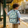 thumbnail image 6 of Daisy Pioneer Flower Green Pattern 17" School Backpacks for Teens,Waterproof Oxford Fabric,S-Shape Padded Straps for School,Travel,Hiking,Camping, 6 of 6