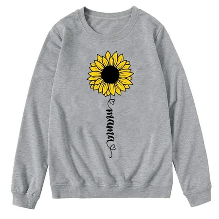 

ketyyh-chn99 Matching Family Pajamas with Dog Fashion Mom Blouse For Crewneck Sweatshirts Mommy And Me Matching Outfits Xmas Print