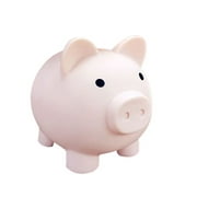 Beautynvta Cute Piggy Bank for Kids Adults, Plastic Unbreakable Pig Money Saving Box Coin Bank Safe and Solid, Birthday Christmas New Year's Gifts, 4.1 x 3.7 x 3.2, Pink