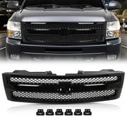 CROSSDESIGN Grille Grill Fit for Chevrolet Silverado 1500 2007-2013