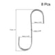 thumbnail image 2 of Ganchos en S de acero inoxidable Uxcell 3" para colgar en cocina, baño, dormitorio, oficina, exterior, 8 piezas, 2 of 3