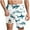 Sky Blue, variant on ZCFZJW Funny Printed Swim Trunks for Men with Compression Line Big and Tall Regular Fit Casual Drawstring Elastic Waist Beach Bathing Suit Lightewight Quick Dry Boardshorts with Pockets White M