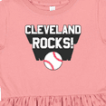 thumbnail image 4 of Inktastic Cleveland Rocks with Baseball Girls Toddler Dress, 4 of 5