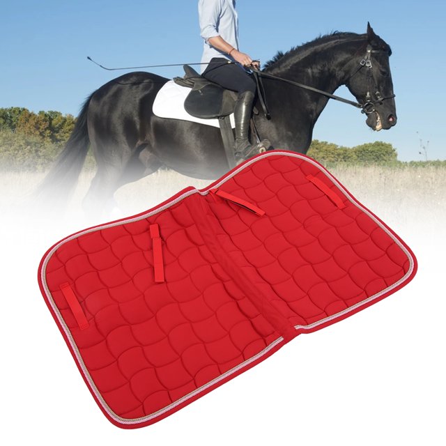 Soft Breathable All Purpose Saddle Pad With Hand Strap And Girth For Horses, Material, Sponge Padding, Breathable, Durable, Lightweight