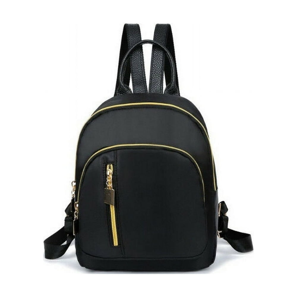 Black nylon mini backpack clearance