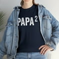 thumbnail image 7 of Papa Squared Shirt, New Grandpa, Father's Day, Gift For Dad Tee - ID: 303, 7 of 7