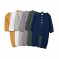 thumbnail image 4 of EnJoCho Baby Comfy Bodysuit Baby Girl Boy Jumpsuit Solid Color Long Sleeve Knitted Romper Clothes Light Long Sleeve Jumpsuit Toddler Girl Trendy Clothing Casual Home Bodysuit, 4 of 8