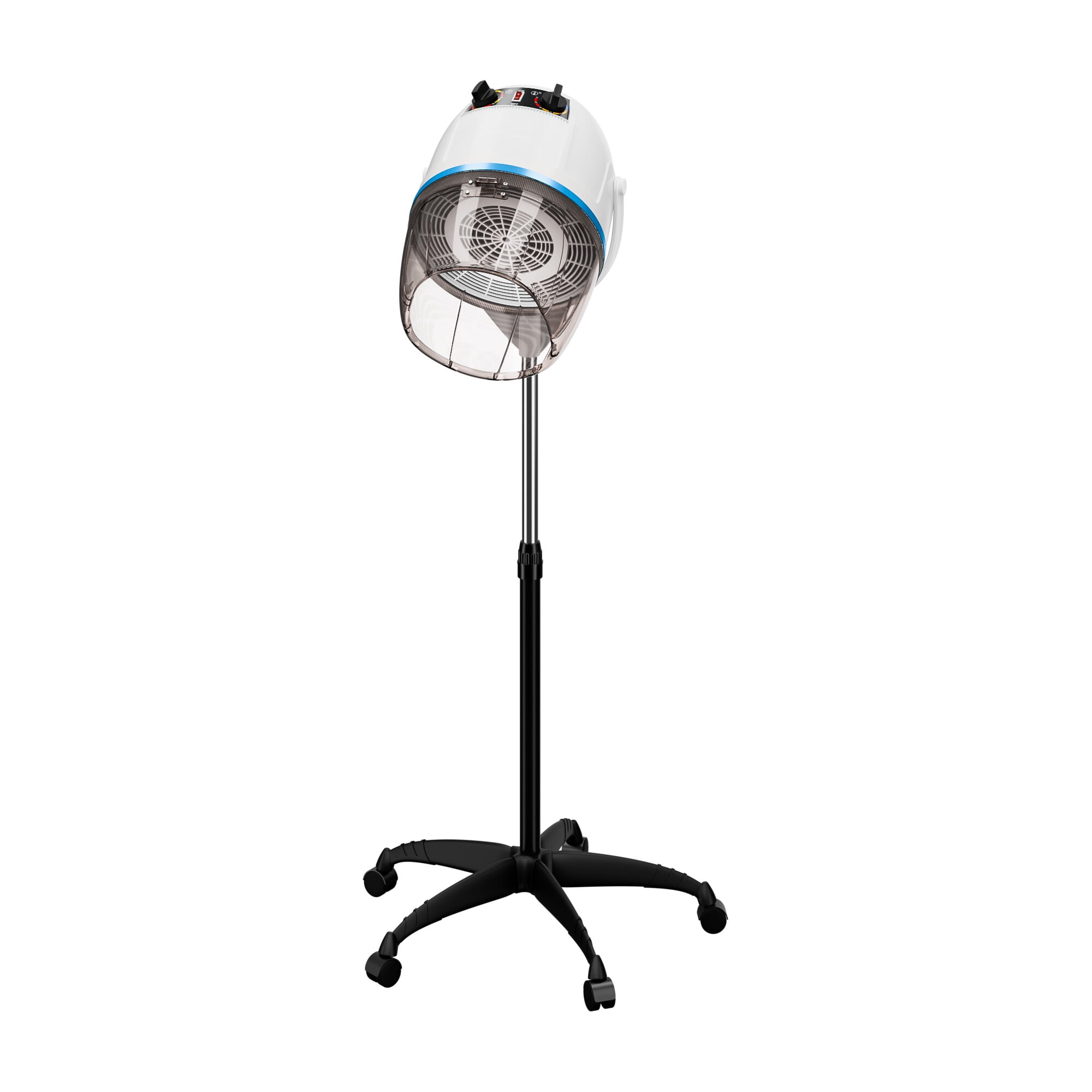 ZENY Pro 1300W Floor Standing Bonnet Hair Dryer, White Professional Hooded Hair Dryer