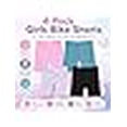 thumbnail image 2 of Girls 4 Pack Bike Shorts Stretchy, Soft High Waist Athletic Shorts for Kids with Fun Prints Colors Ideal for Dance, Play, Biking, or Everyday Wear (Sizes 4-14), 2 of 7