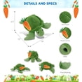 thumbnail image 5 of DolliBu Happy Easter Super Soft Plush Sea Turtle with Carrot - Wild Life Stuffed Animals with Carrot Plush Toy, Perfect Easter Gift, Spring Easter Plush Animal Toy for Kids, Adults - 9 Inches, 5 of 7