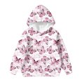 thumbnail image 2 of Cute Hoodies for Girls Long Sleeve Butterfly Graphic Hooded Sweatshirt with Pockets Kids Girl Pullover Tops, 2 of 5