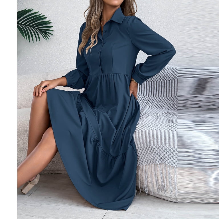 chinese dress ladies Indira Beige Knit Maxi Dress with Lapel Collar for Women main image 0