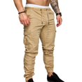 thumbnail image 1 of Qarigey Moda hombres pantalones deportivos largos casuales pantalones corriendo joggers gimnasio pantalones deportivos Prendas para la parte inferior del cuerpo Caqui XL, 1 of 6