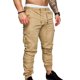 thumbnail image 1 of Qarigey Moda hombres pantalones deportivos largos casuales pantalones corriendo joggers gimnasio pantalones deportivos Prendas para la parte inferior del cuerpo Caqui XL, 1 of 6