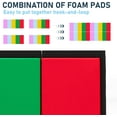 thumbnail image 7 of Betterhood 5-Panel Folding Gymnastics Mats for Tumbling, 79"x32"x1.5" Exercise Mats W/Hook & Loop, Non-Slip Bottom & Carrying Handles, Rainbow Gym Mats for Kids, Tumbling Mats for Home, 7 of 7
