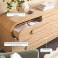 thumbnail image 3 of Walker Edison Contemporary Waterfall 6-Drawer Dresser, Coastal Oak, 3 of 14