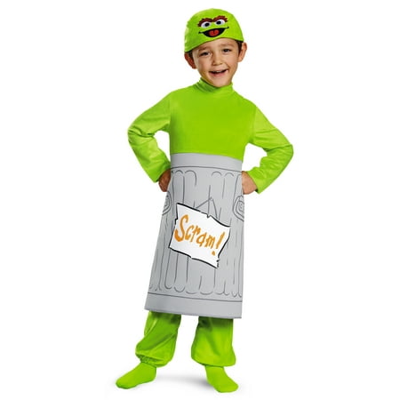 Oscar The Grouch Sesame Street Toddler Halloween Costume - Toddler