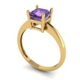 thumbnail image 2 of Solitaire Engagement Ring for Women - 1ct Simulated Alexandrite in 14K Yellow Gold Promise Ring, 2 of 5