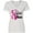 AA-White, variant on Inktastic Breast Cancer Awareness I Support My Mom with Pink Ribbon Women's V-Neck T-Shirt