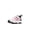 White/Real Pink/Black, variant on New Balance Kid's Rave Run V2 Bungee Lace with Top Strap Running Shoe, White/Real Pink/Black, 5.5 XW Big Kid