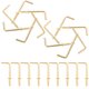 thumbnail image 2 of Angle de 50 piezas ganchos de tornillo de hierro ganchos de uñas en forma de lhaninas en forma de colgante de colgantes, 2 of 6