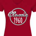 thumbnail image 4 of Inktastic Classic 1960 Birth Year Women's V-Neck T-Shirt, 4 of 5