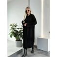 thumbnail image 5 of Women'S Long Cardigan Sweaters Chunky Open Front Oversized Slouchy Knit Fall Trendy Coatigan Jackets Black L, 5 of 7